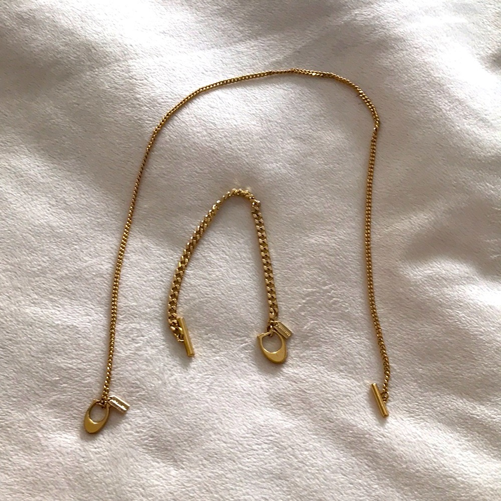 Authentic coach necklace and bracelet